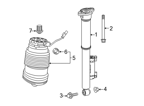 2018 Mercedes-Benz E400 Shocks & Components - Rear