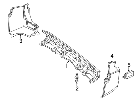 2018 Mercedes-Benz Sprinter 2500 Rear Bumper Diagram 2