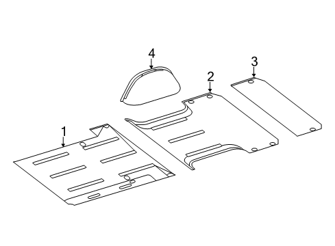 2017 Mercedes-Benz Sprinter 2500 Interior Trim - Rear Body Diagram 1