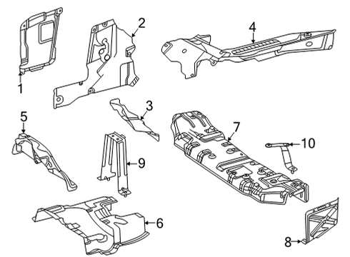 Heat Shield Diagram for 167-680-42-08