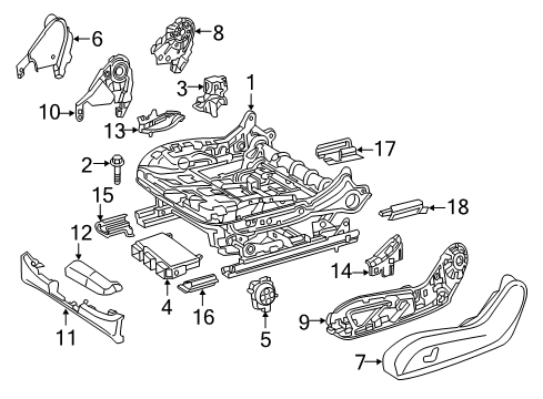 2020 Mercedes-Benz E53 AMG Power Seats Diagram 4