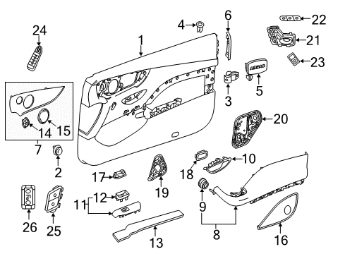 2022 Mercedes-Benz E450 Rear Door - Electrical Diagram 1