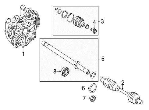 2015 Mercedes-Benz E400 Carrier & Front Axles