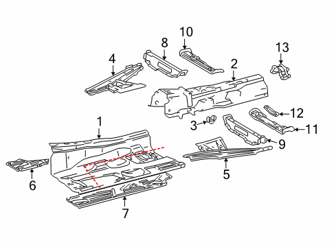 2004 Mercedes-Benz C230 Floor Diagram