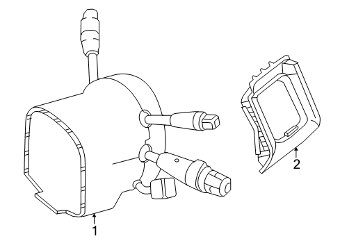 2013 Mercedes-Benz E63 AMG Upper Steering Column Diagram