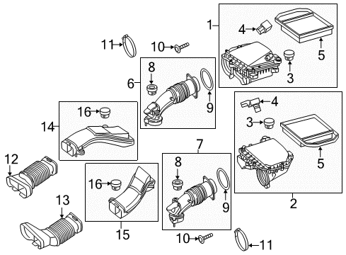 Air Cleaner Assembly Diagram for 276-090-40-01