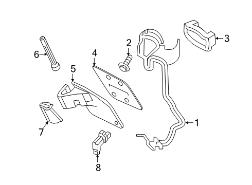 2019 Mercedes-Benz S560 Rear Bumper Diagram 1