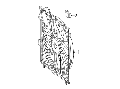 2016 Mercedes-Benz G65 AMG Cooling System, Radiator, Water Pump, Cooling Fan Diagram 1