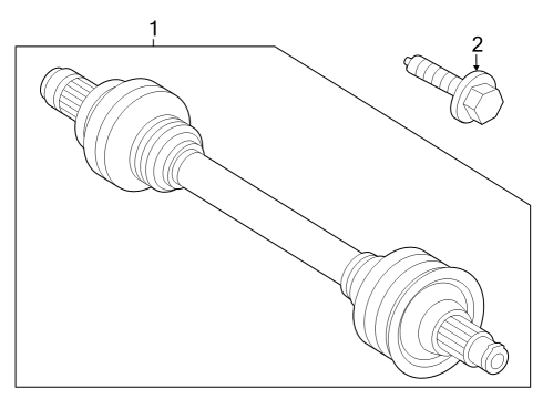 2023 Mercedes-Benz EQE 500 SUV Drive Axles - Rear Diagram