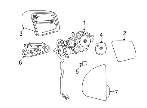 2011 Mercedes-Benz ML450 Mirrors, Electrical Diagram