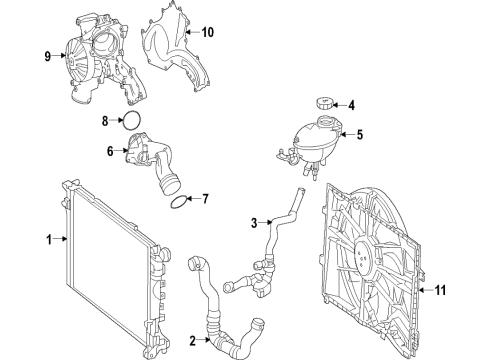 Oil Cooler Diagram for 463-500-01-01