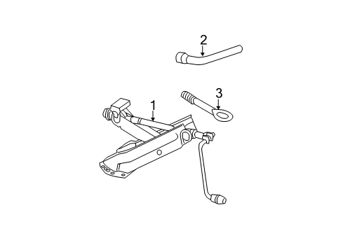 2013 Mercedes-Benz E63 AMG Jack & Components Diagram 2