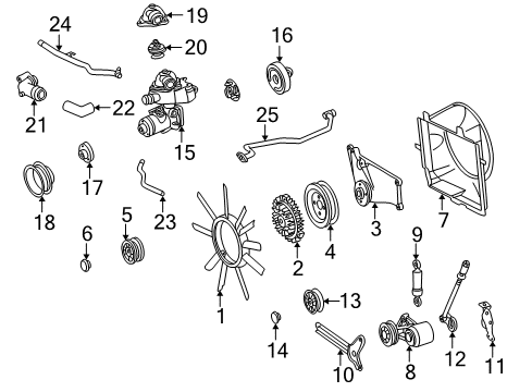 Fan Clutch Diagram for 104-200-01-22