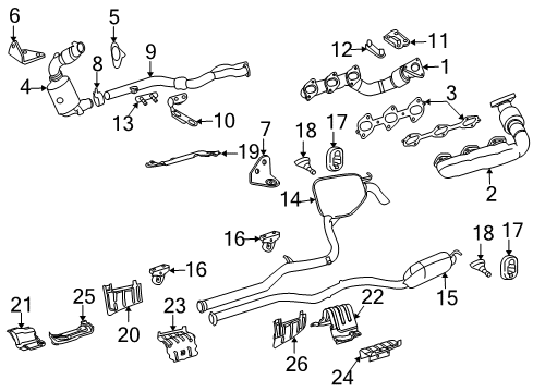 Muffler Diagram for 211-490-72-59