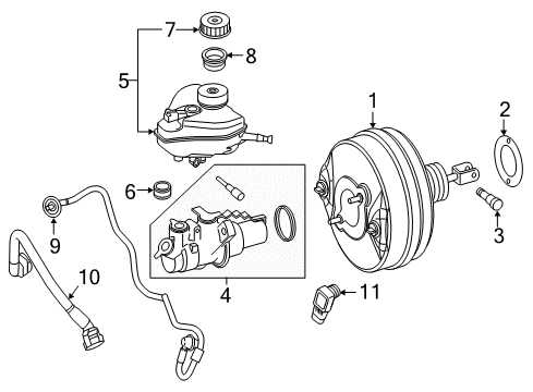 2019 Mercedes-Benz E450 Dash Panel Components Diagram 1