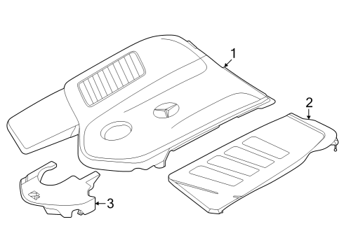 2023 Mercedes-Benz GLC300 Engine Appearance Cover