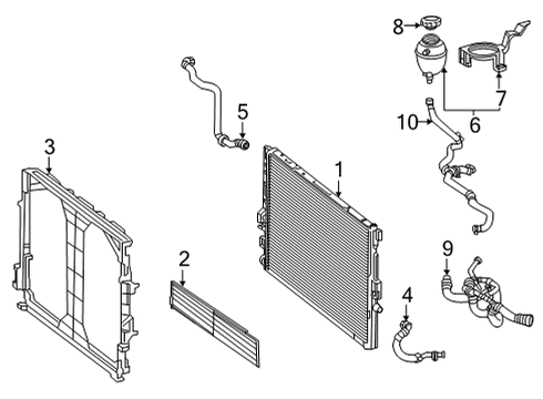 Lower Hose Diagram for 190-500-11-72