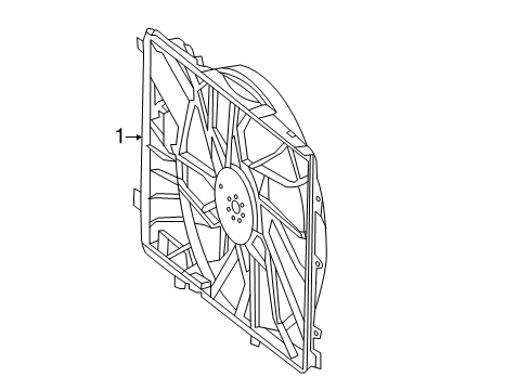 2014 Mercedes-Benz CLS63 AMG S Cooling System, Radiator, Water Pump, Cooling Fan Diagram 1