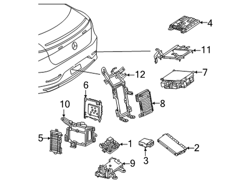 2023 Mercedes-Benz EQS 450 Control Units