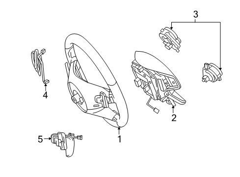 Steering Wheel Diagram for 207-460-07-03-8P18