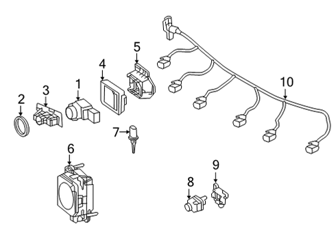 Switch Assembly Diagram for 190-900-00-03-64-9051