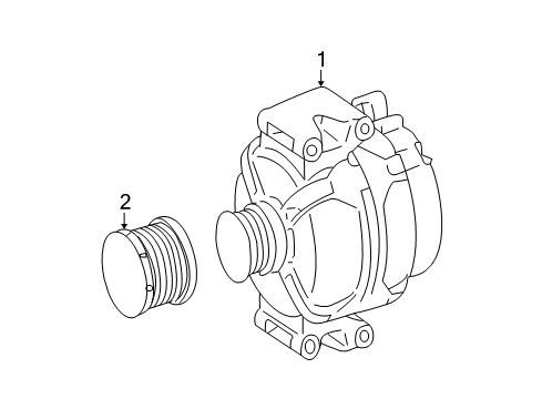 2008 Mercedes-Benz C63 AMG Alternator Diagram 2