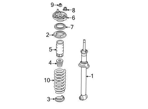 2018 Mercedes-Benz SL63 AMG Shocks & Components - Rear Diagram