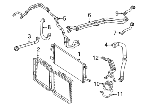 2024 Mercedes-Benz GLE63 AMG S Radiator & Components Diagram 6