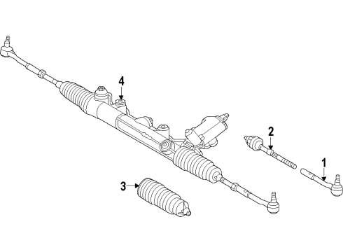 2011 Mercedes-Benz CL63 AMG P/S Pump & Hoses, Steering Gear & Linkage Diagram 1