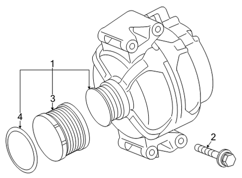 2020 Mercedes-Benz GLC300 Alternator Diagram 3