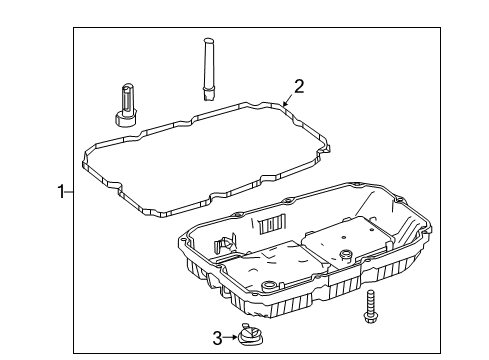 2022 Mercedes-Benz E450 Transmission Components Diagram 1