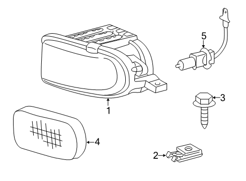 2004 Mercedes-Benz SLK320 Chassis Electrical - Fog Lamps Diagram