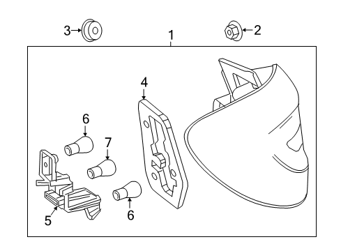 2015 Mercedes-Benz B Electric Drive Tail Lamps Diagram