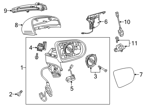 2021 Mercedes-Benz C63 AMG Mirrors, Electrical Diagram 1