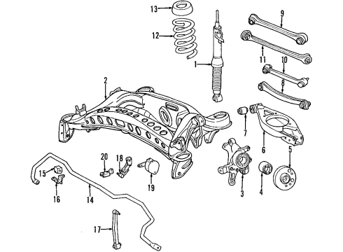 Shock Absorber Diagram for 210-320-21-13