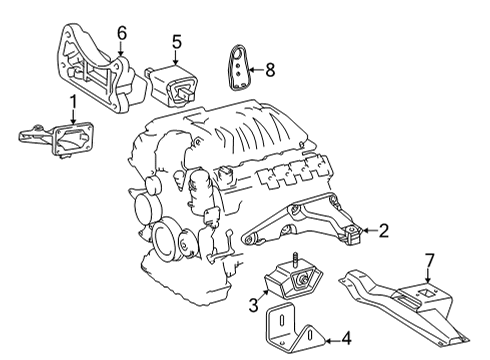 Front Bracket Diagram for 273-223-33-04