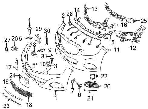 2014 Mercedes-Benz E550 Parking Aid Diagram 6