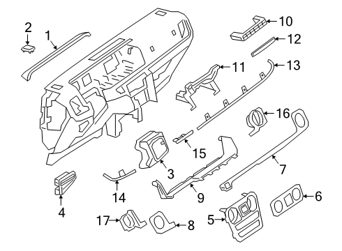 2023 Mercedes-Benz G550 Cluster & Switches, Instrument Panel Diagram 3