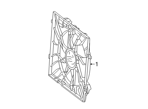 2015 Mercedes-Benz GL550 Cooling System, Radiator, Water Pump, Cooling Fan Diagram 1