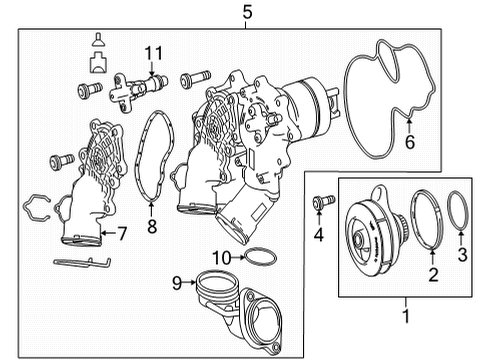 2021 Mercedes-Benz GLE580 Water Pump