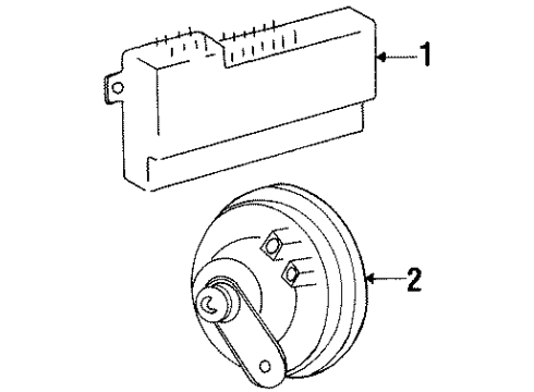 1992 Mercedes-Benz 300E Alarm System Diagram