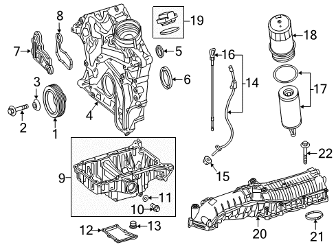 2018 Mercedes-Benz E400 Intake Manifold