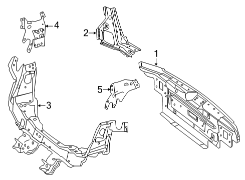 2014 Mercedes-Benz E63 AMG S Rear Body Diagram 2