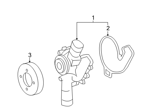 2006 Mercedes-Benz CL600 Water Pump