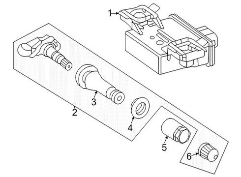 2023 Mercedes-Benz GLA45 AMG Tire Pressure Monitoring Diagram