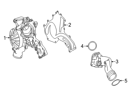 2015 Mercedes-Benz E63 AMG Water Pump Diagram