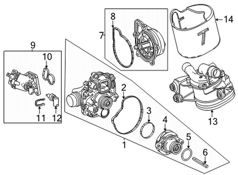 2022 Mercedes-Benz GLA45 AMG Powertrain Control Diagram 1