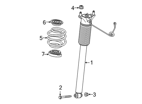 2023 Mercedes-Benz GLA250 Shocks & Components - Rear