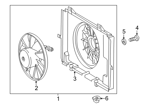 2001 Mercedes-Benz E320 Cooling System, Radiator, Water Pump, Cooling Fan Diagram 2