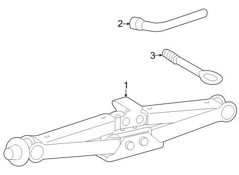 2023 Mercedes-Benz EQE AMG Jack & Components Diagram